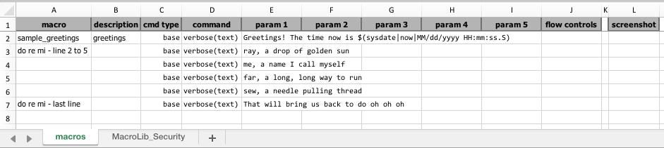 Macro file sheet name Nexial Automation