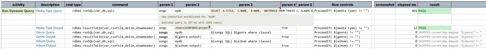 DynamicSQL 2a output