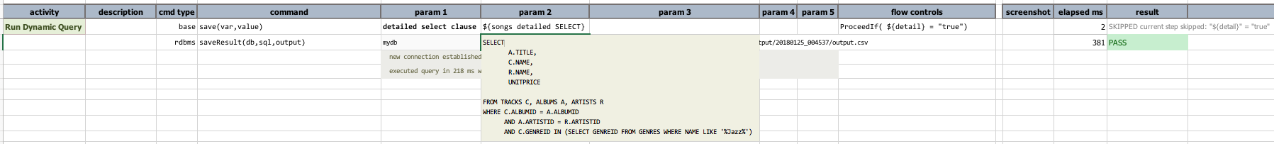 DynamicSQL3 output